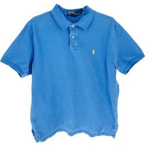 Polo Ralph Lauren Shirt Mens Extra Large Blue Polo Custom Fit Pony Golf Preppy